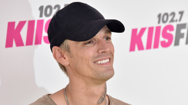 Aaron Carter smiling