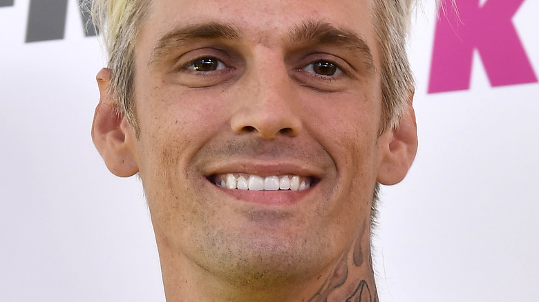 Aaron Carter smiling