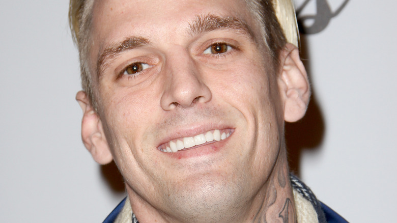 Aaron Carter smiling