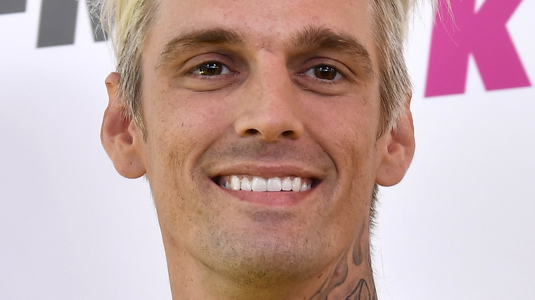 Aaron Carter smiling