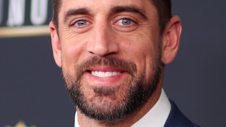 Aaron Rodgers smiling