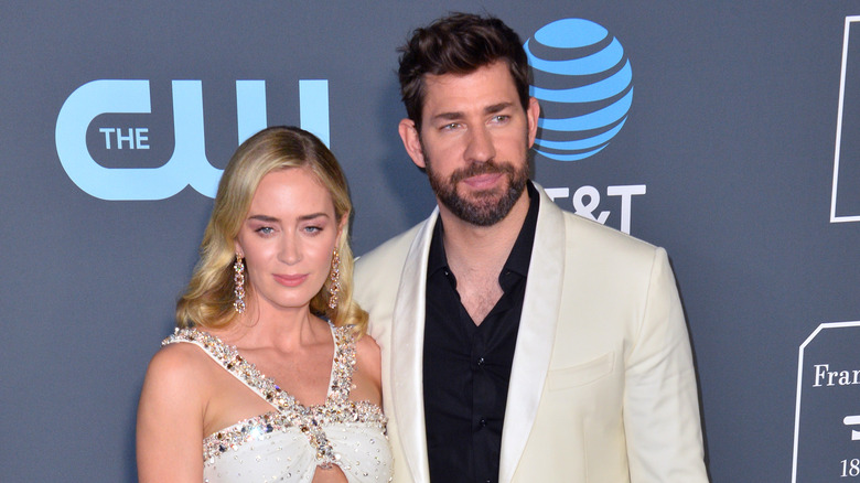 Blunt and John Krasinski at an event