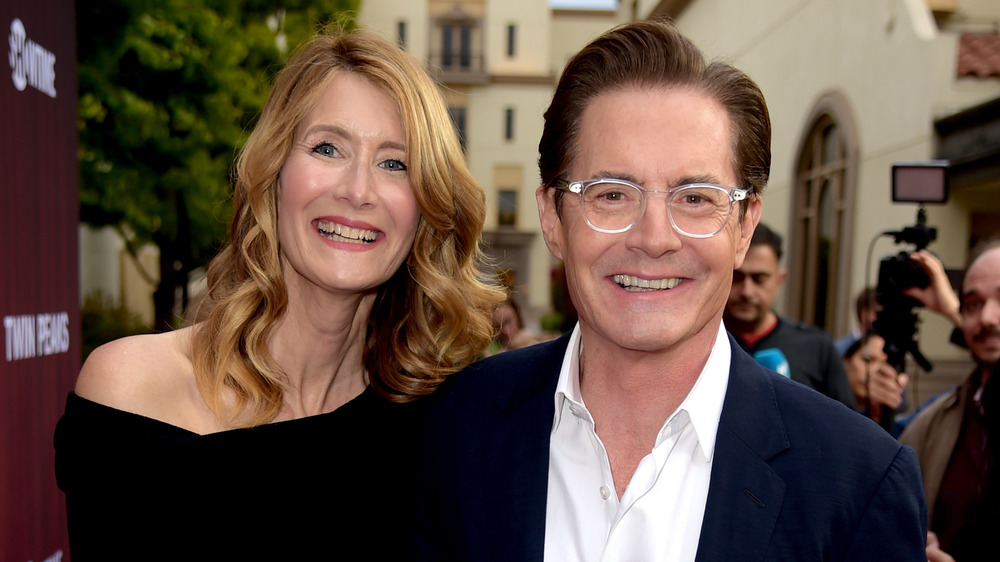 Laura Dern and Kyle MacLachlan smiling 