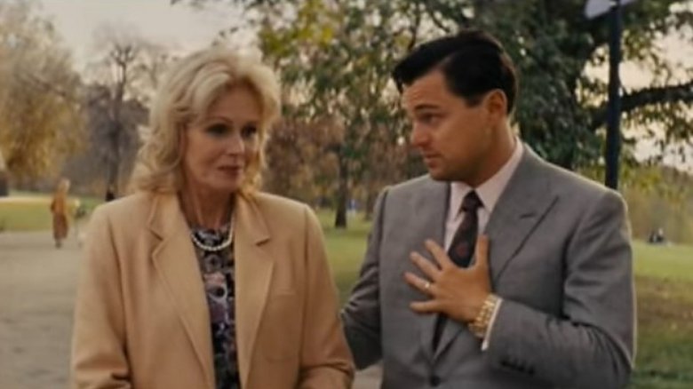 Joanna Lumley, Leonardo DiCaprio in The Wolf of Wall Street