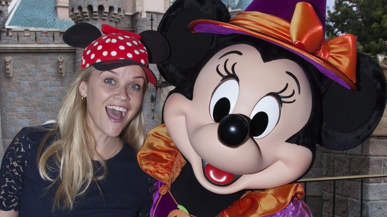 Reese Witherspoon and Minnie Mouse