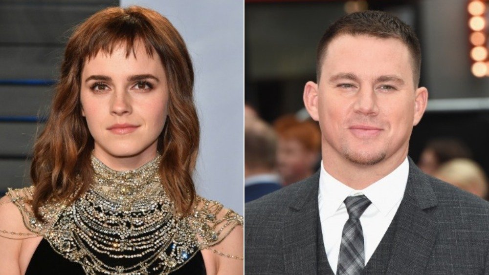 Split image of Emma Watson and Channing Tatum