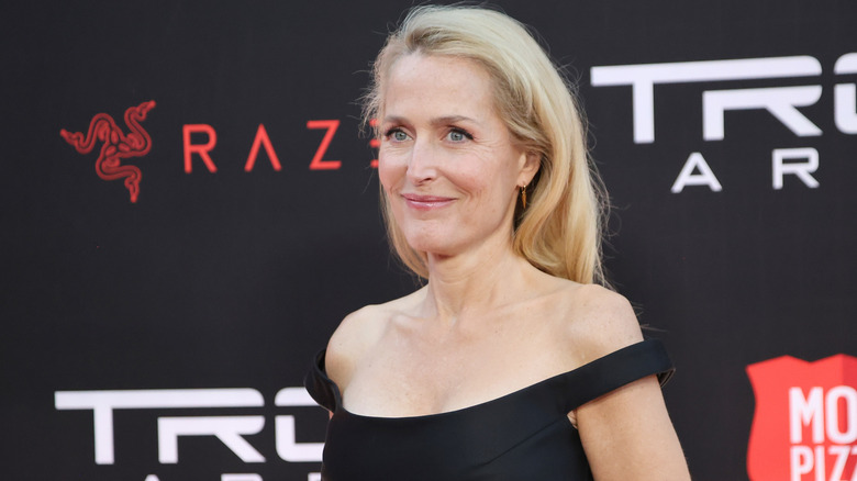 Gillian Anderson poses