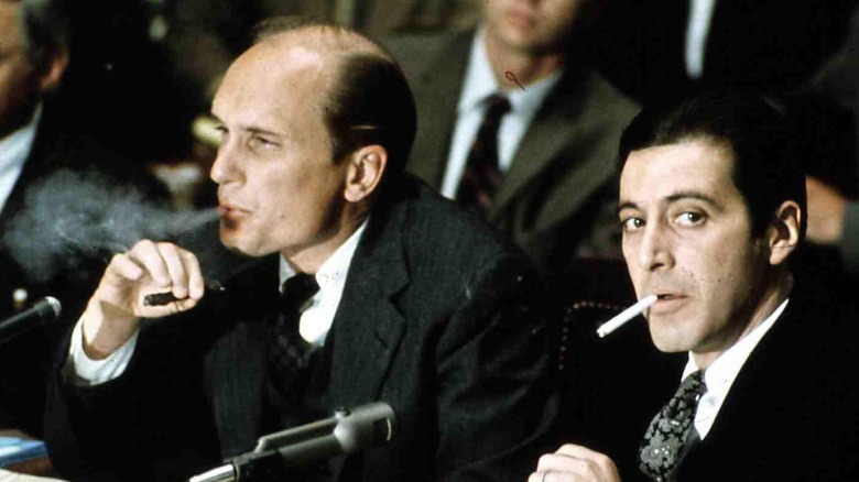 Robert Duvall and Al Pacino in The Godfather Part III