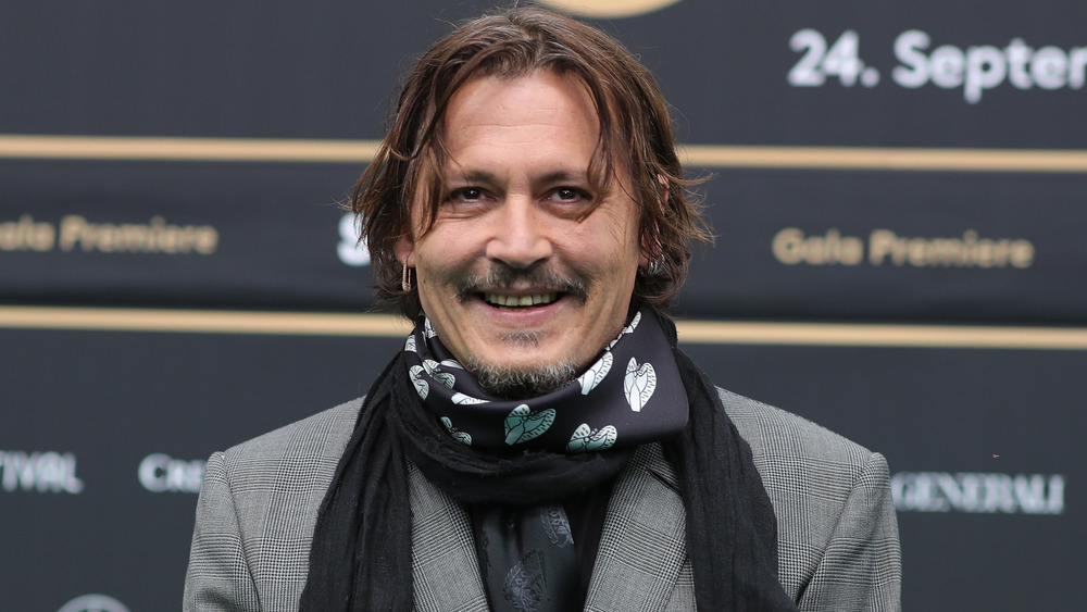 Johnny Depp smiling