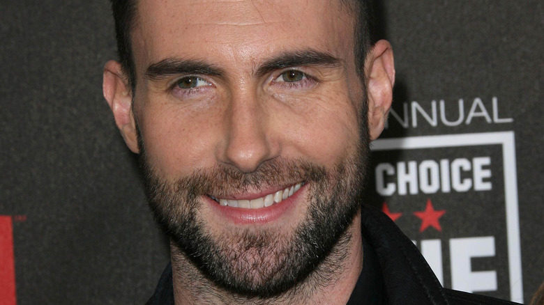 Adam Levine smiling