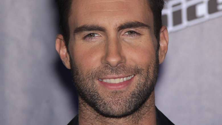 Adam Levine smiling