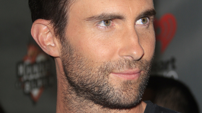 Adam Levine looking sideways