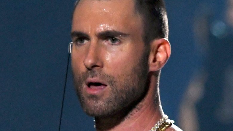 Maroon 5's Adam Levine at the Super Bowl halftime show