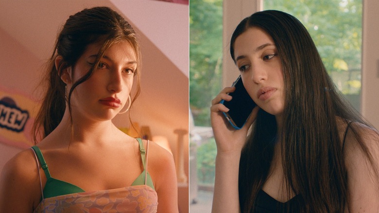 Sunny and Sadie Sandler with grim expressions