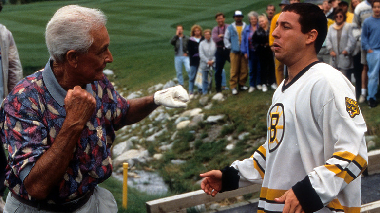Bob Barker and Adam Sandler in "Happy Gilmore"
