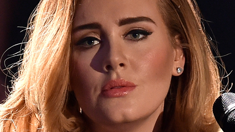 Adele during a live performance