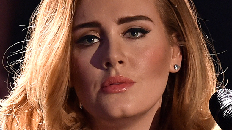 Adele performing