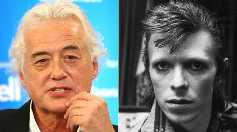 Jimmy Page of Led Zeppelin, David Bowie