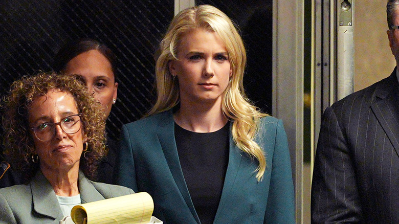 Natalie Harp pictured during Donald Trump's hush money trial.