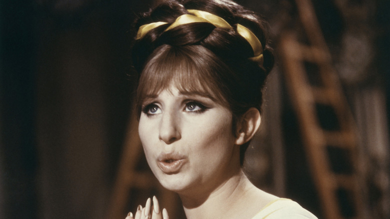 Barbra Streisand performs in her youth.