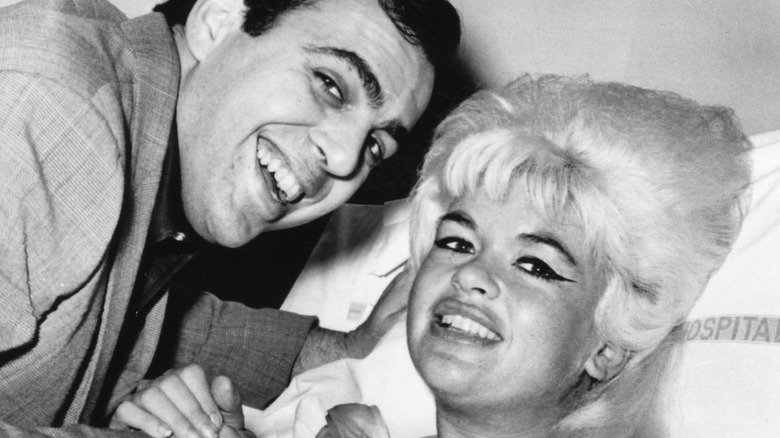 Jayne Mansfield pictured in a bed with Matt Cimber.