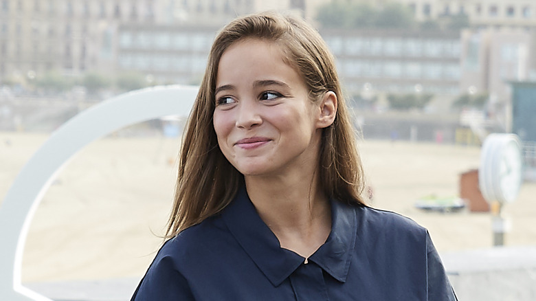 Alba Baptista smiling