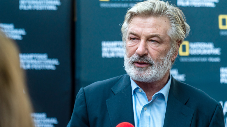 Alec Baldwin at a world premiere in 2021