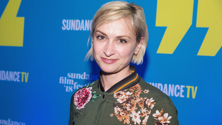 Halyna Hutchins on red carpet