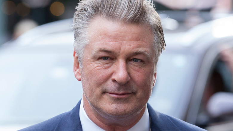 Alec Baldwin walking outside