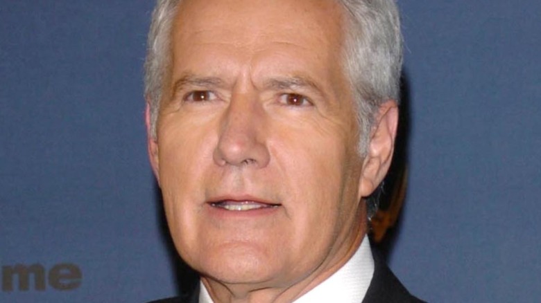 Alex Trebek, posing