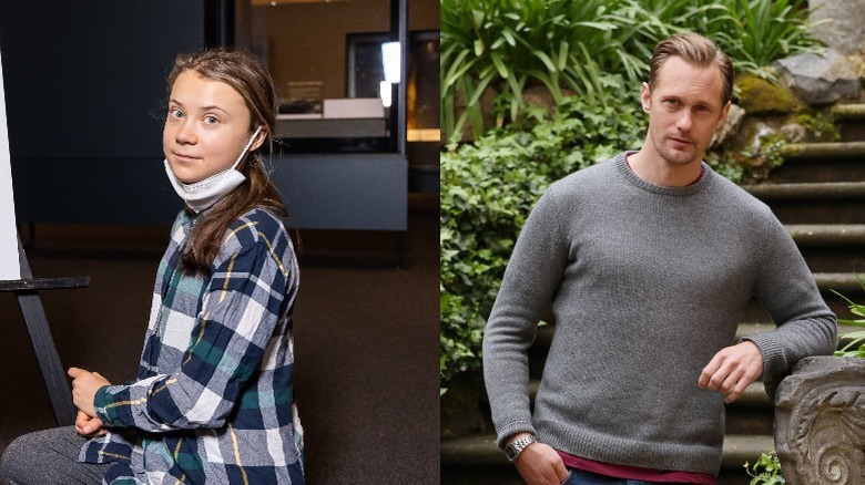 Greta Thunberg at Natural History Museum in London; Alexander Skarsgård at "The Northman" photocall