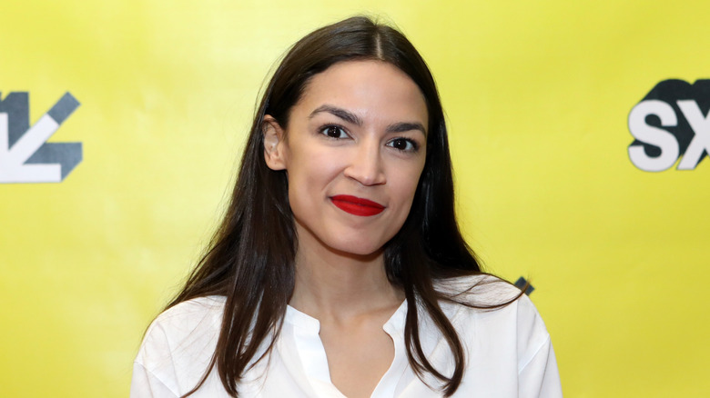 Alexandria Ocasio-Cortez smiling at SXSW