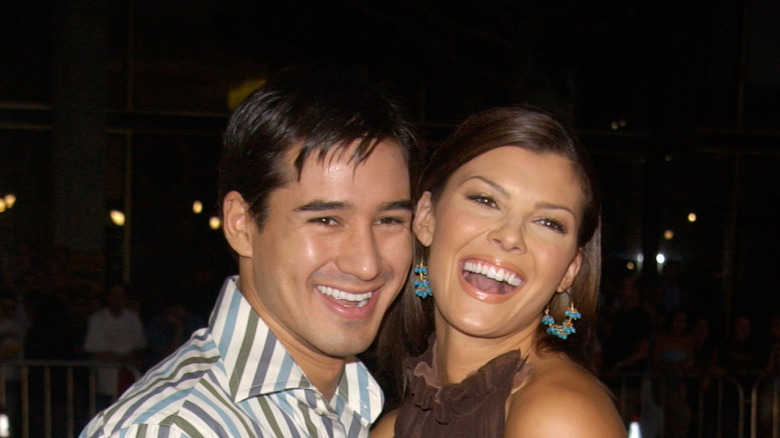 Mario Lopez with Ali Landry smiling