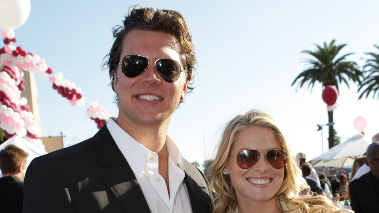 Hayes MacArthur and Ali Larter at World Premiere of Walt Disney Pictures' "The Game Plan"