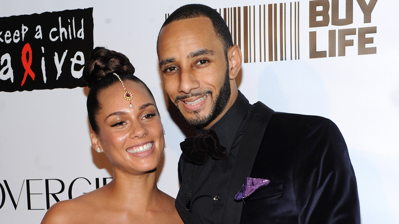 Alicia Keys and Swizz Beatz on the red carpet