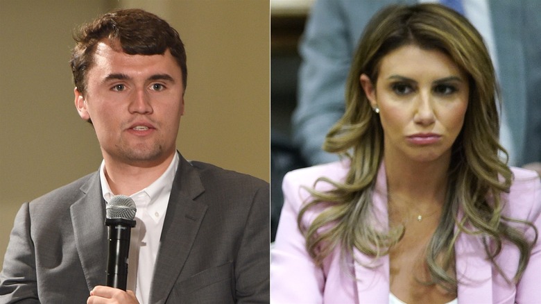 Charlie Kirk Alina Habba frowning