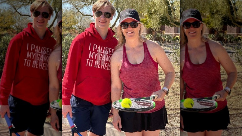 Alison Sweeney with her son Benjamin