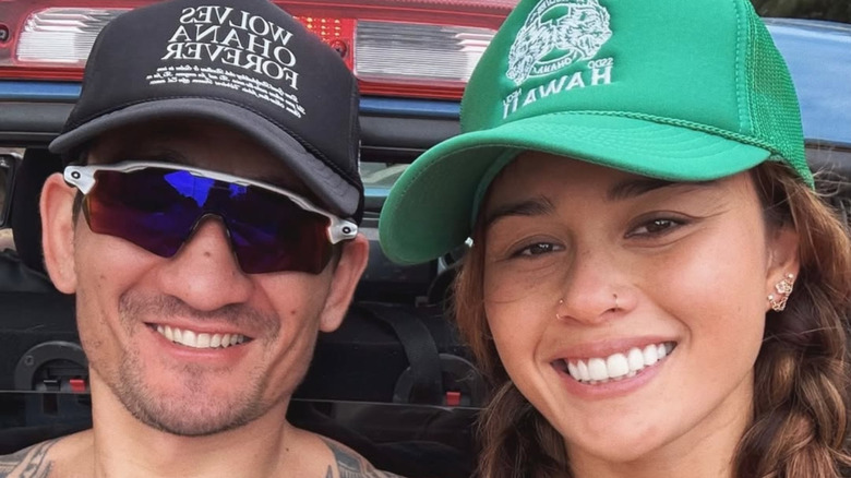 Max Holloway and Alessa Quizon take a selfie