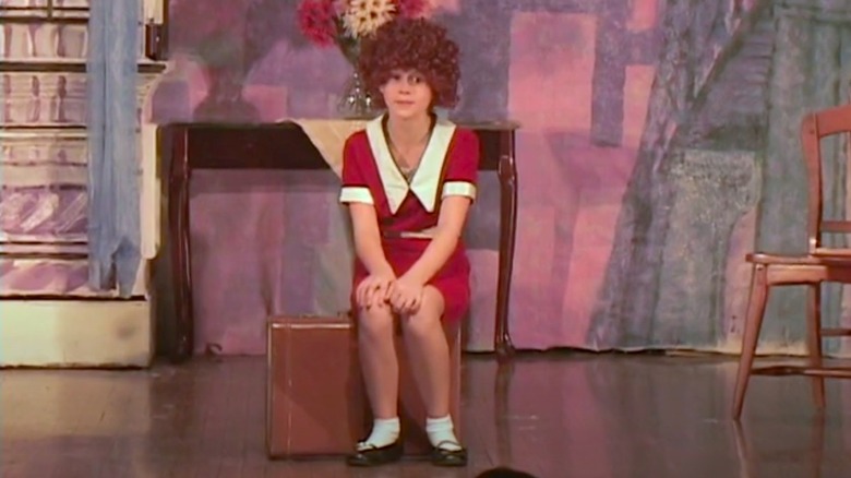 11-year-old Erin Moriarty in a production of Annie
