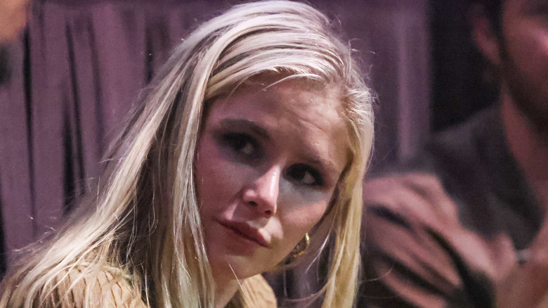 Erin Moriarty in close up during press conference