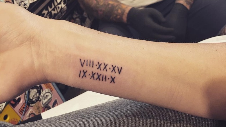 Christina Hall forearm tattoo