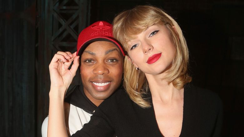 Taylor Swift posing with Todrick Hall