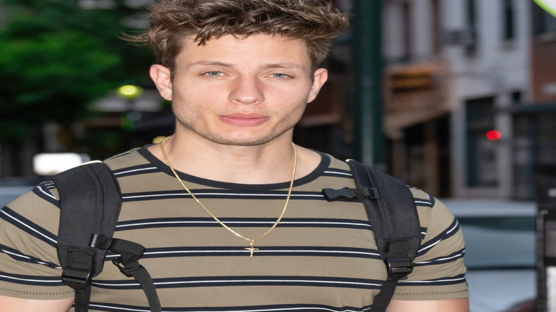 Matt Rife posing on the streets of Philadelphia, Pennsylvania