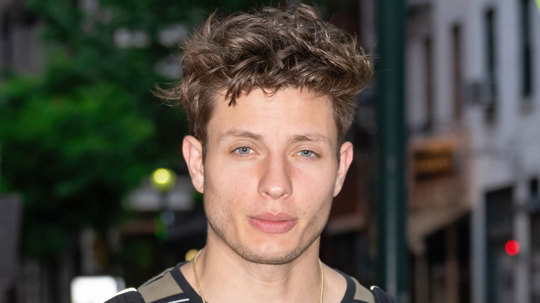 Matt Rife posing on the streets of Philadelphia, Pennsylvania