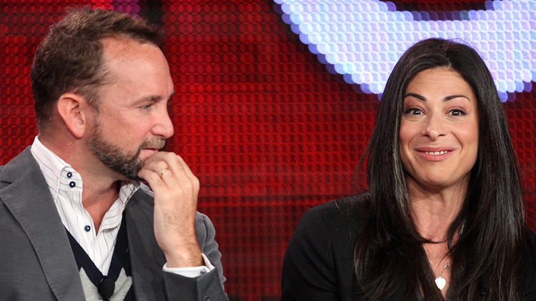 Clinton Kelly and Stacy London at an event 