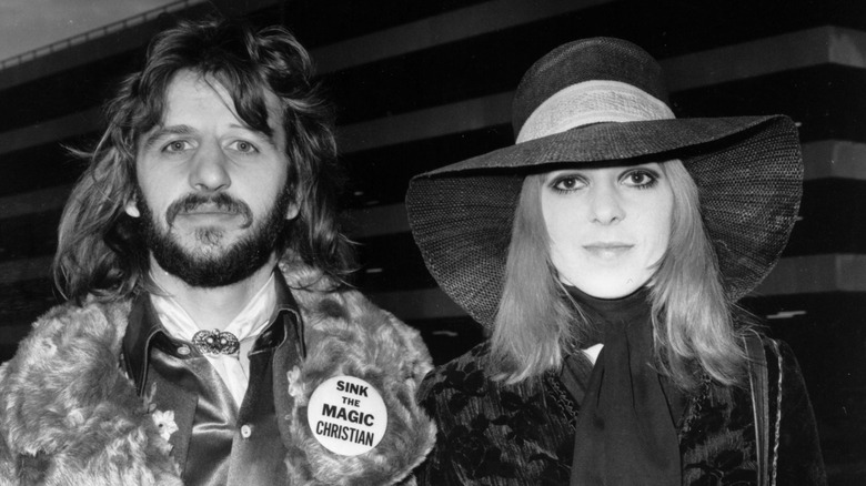 Ringo Starr and Maureen Tigrett at airport