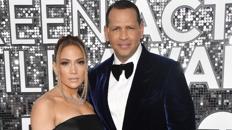Jennifer Lopez and Alex Rodriguez at an event