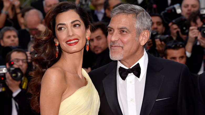 George and Amal Clooney at the Money Monster premiere