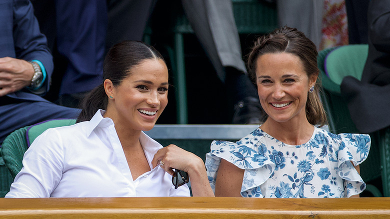 Meghan Markle and Pippa Middleton at Wimbledon 2019