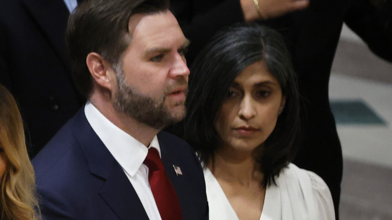 Usha and JD Vance at the inauguration.